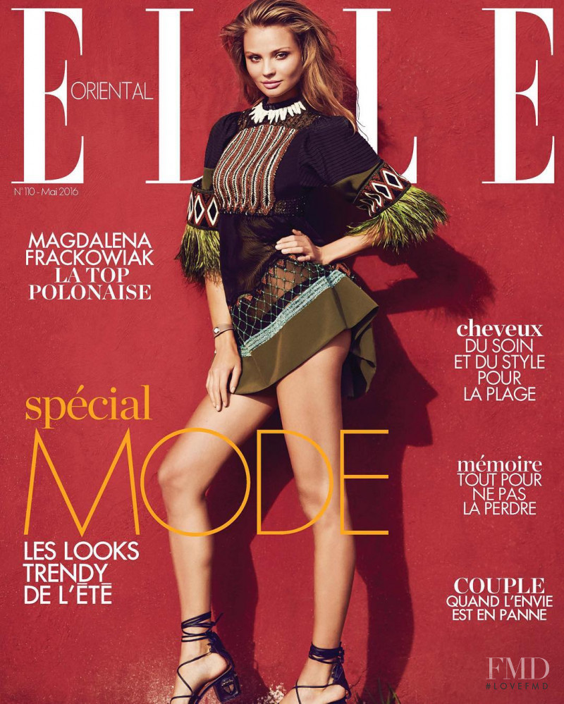 Magdalena Frackowiak featured on the Elle Oriental cover from May 2016