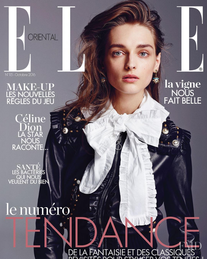 Daga Ziober featured on the Elle Oriental cover from October 2016