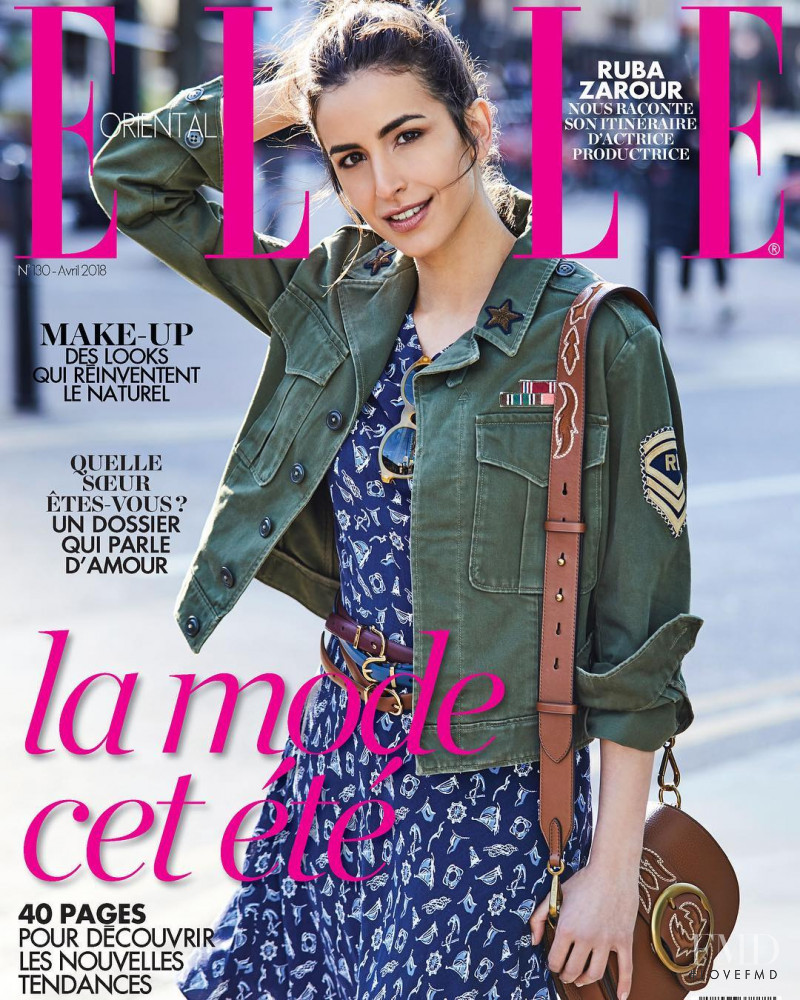Ruba Zarour featured on the Elle Oriental cover from April 2018