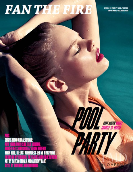 Marloes Horst featured on the Fan The Fire cover from March 2010