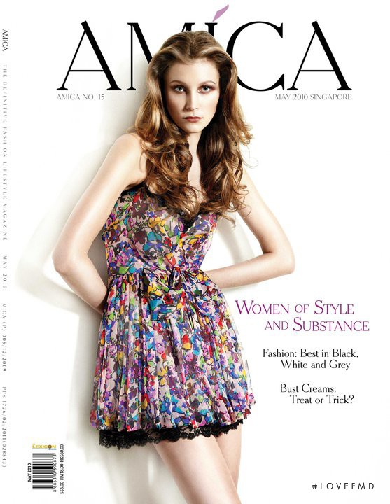 Kelvin Konoplyasova featured on the Amica Singapore cover from May 2010
