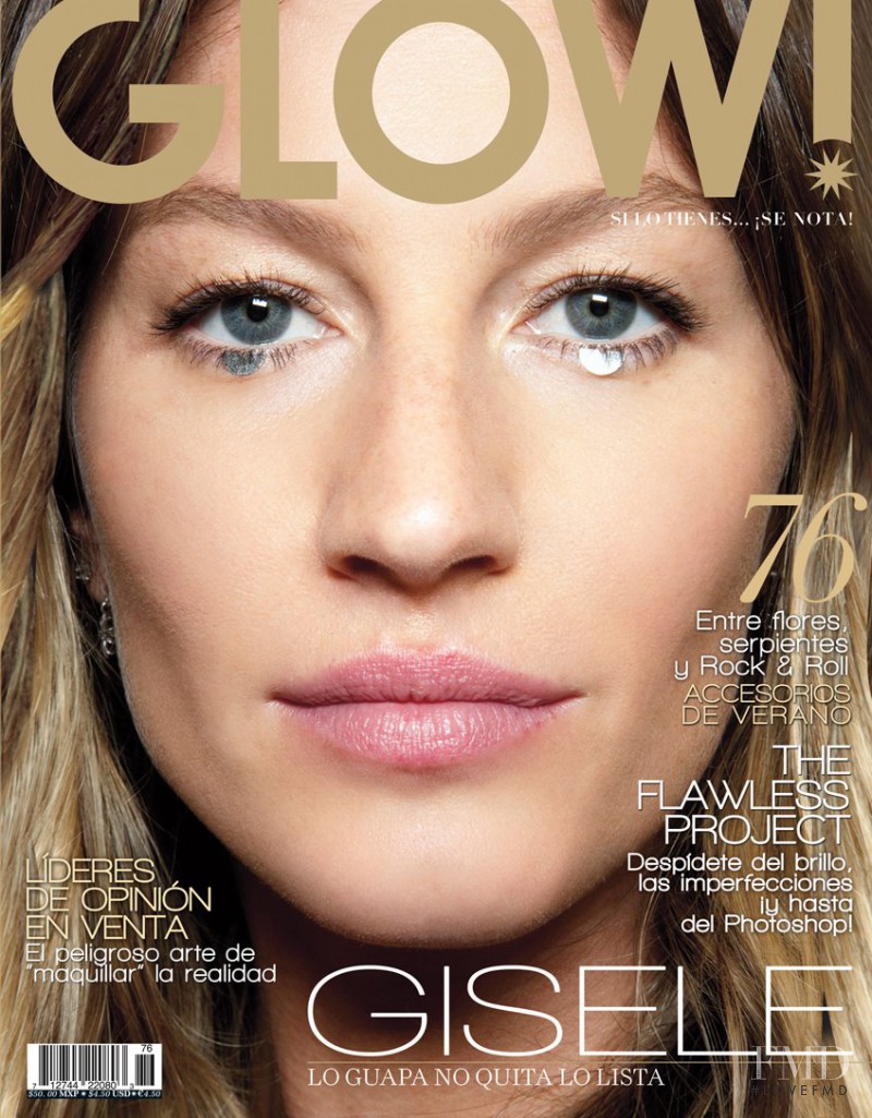 Gisele Bundchen featured on the Glow! Mexico cover from June 2012