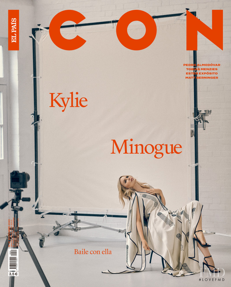 Kylie Minogue featured on the Icon Magazine cover from November 2020