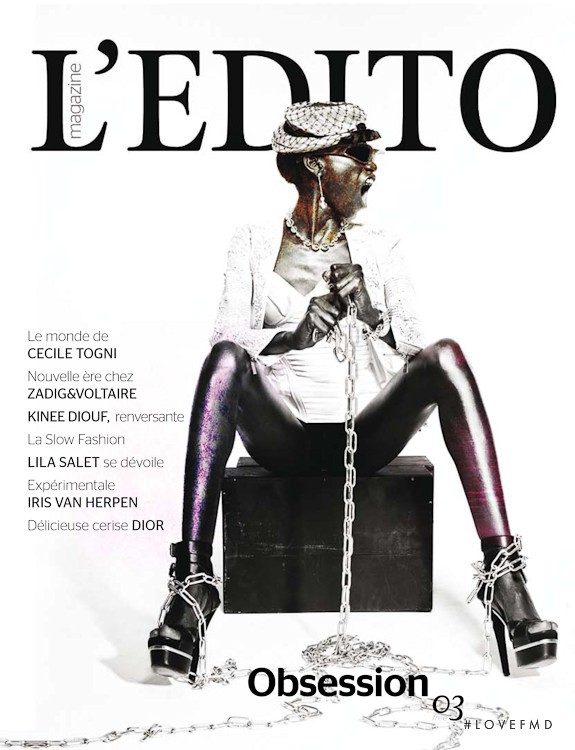 Kinee Diouf featured on the L\'Edito cover from July 2009