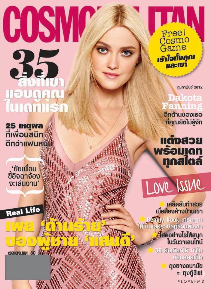 Dakota Fanning featured on the Cosmopolitan Thailand cover from February 2012