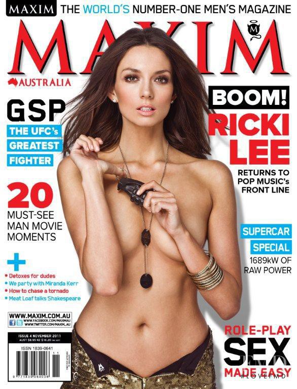 Ricki Lee featured on the Maxim Australia cover from November 2011
