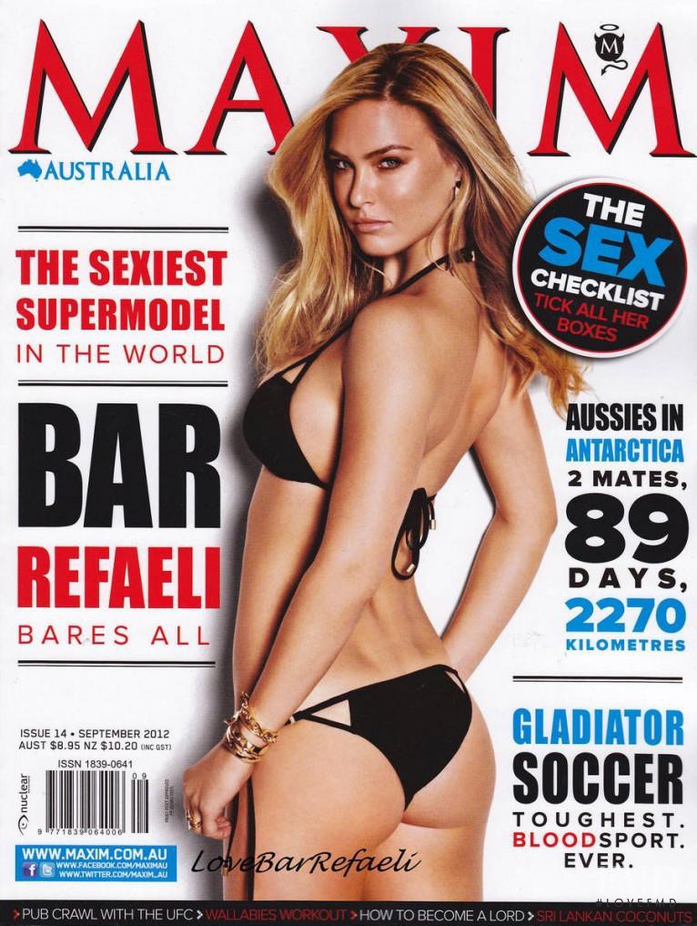 Bar Refaeli featured on the Maxim Australia cover from September 2012