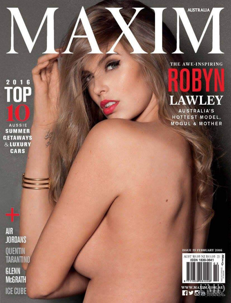 Robyn Lawley featured on the Maxim Australia cover from February 2016