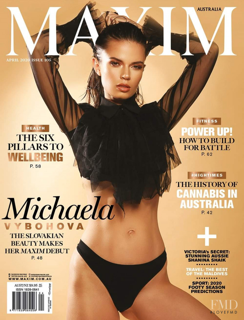 Michaela Vybohova featured on the Maxim Australia cover from April 2020