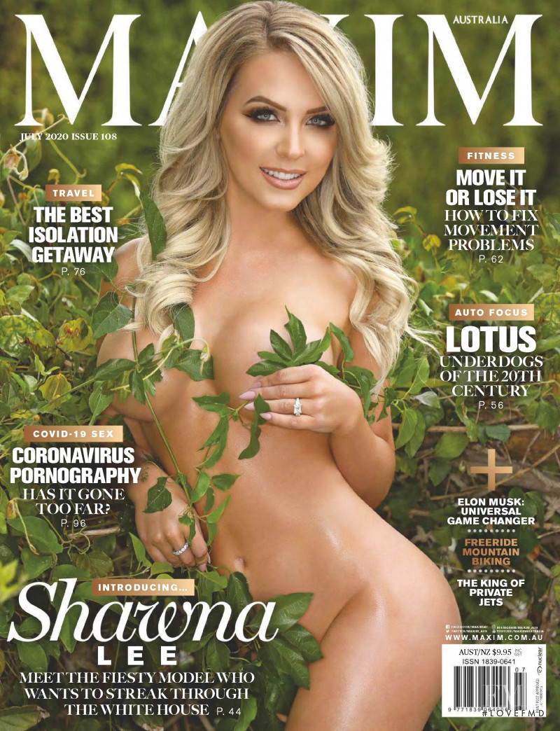  featured on the Maxim Australia cover from July 2020