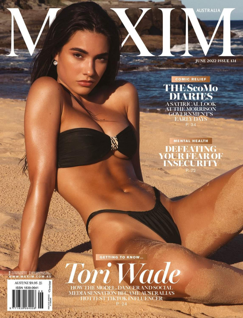 Tori Wade featured on the Maxim Australia cover from June 2022