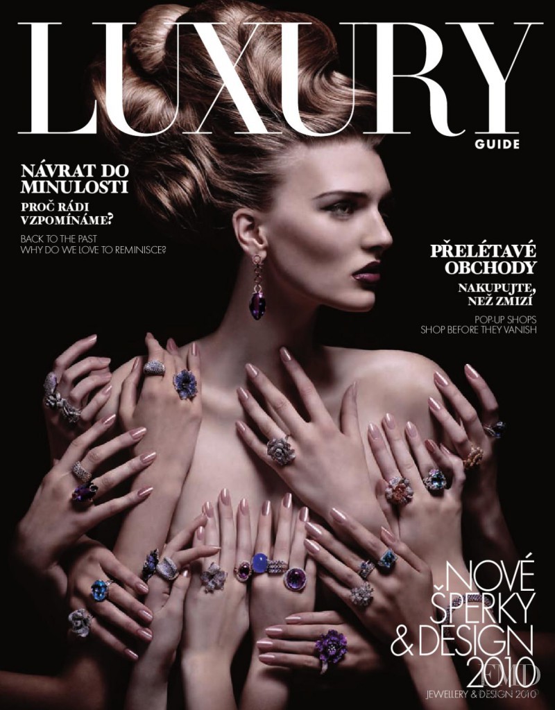 Vendula Hilkova featured on the Luxury Guide cover from June 2010