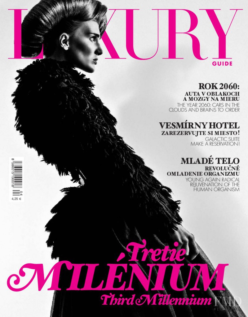 Vendula Hilkova featured on the Luxury Guide cover from March 2010
