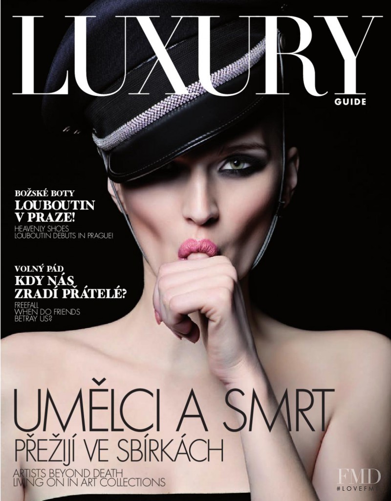 Vendula Hilkova featured on the Luxury Guide cover from September 2010