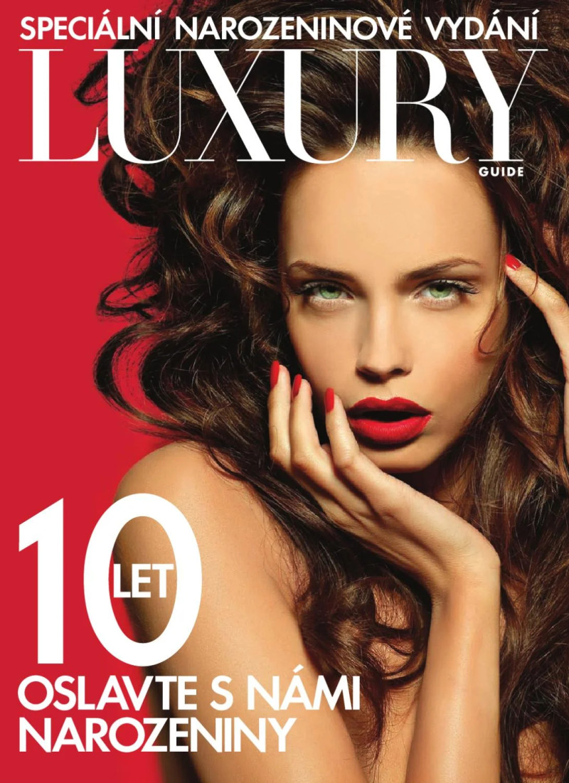 Kristyna Panochova featured on the Luxury Guide cover from April 2011