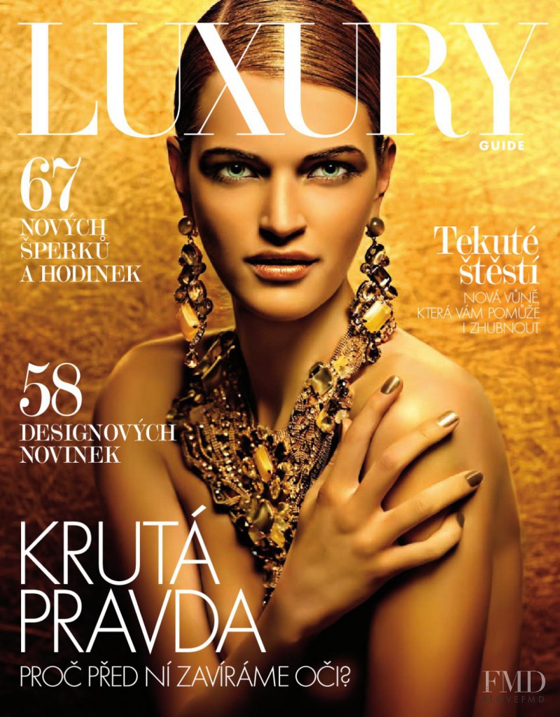 Magdalena Langrova featured on the Luxury Guide cover from June 2011