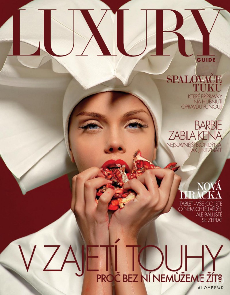 Kristyna Panochova featured on the Luxury Guide cover from March 2011