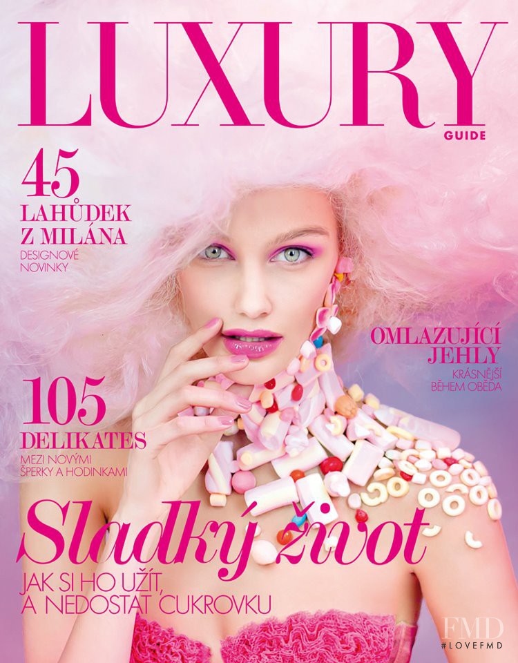 Zuzana Straska featured on the Luxury Guide cover from July 2012
