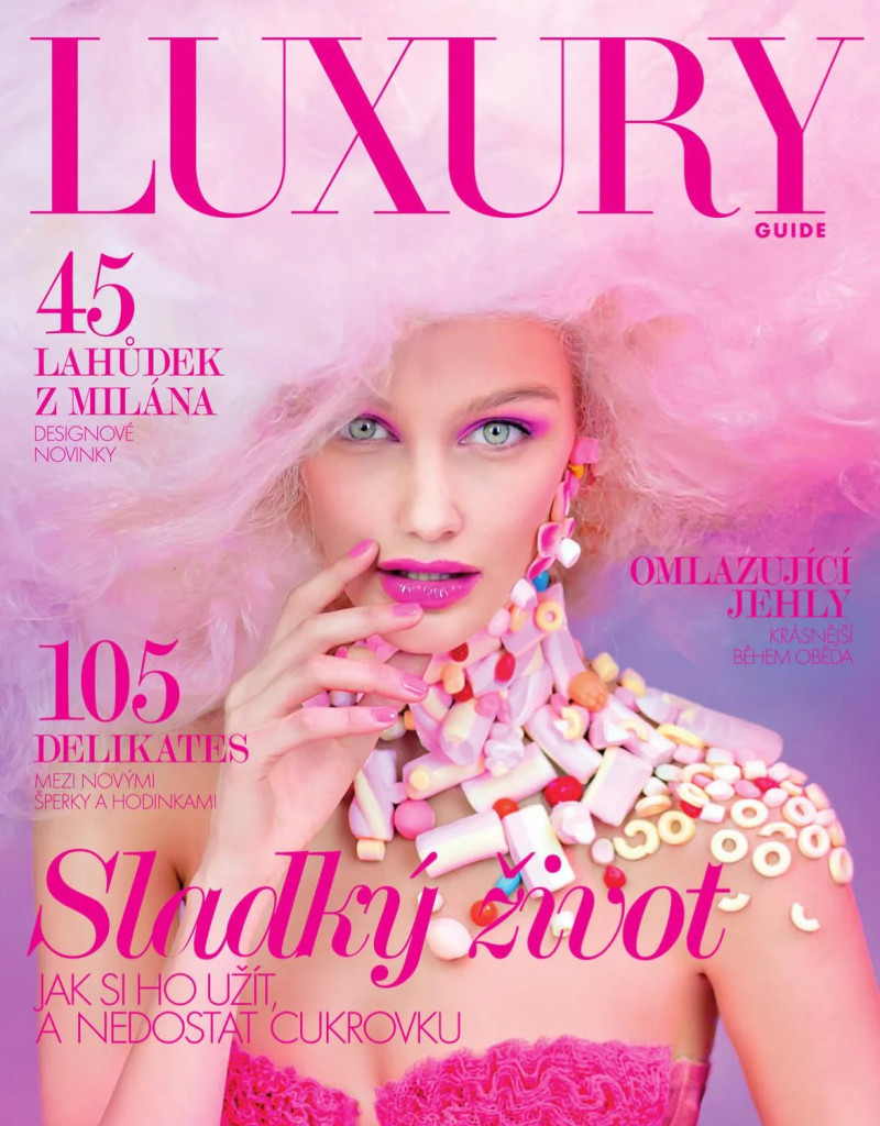 Zuzana Straska featured on the Luxury Guide cover from July 2012