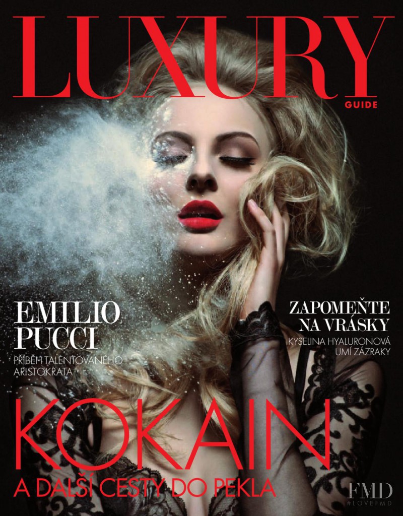 Beata Scotkova featured on the Luxury Guide cover from March 2012