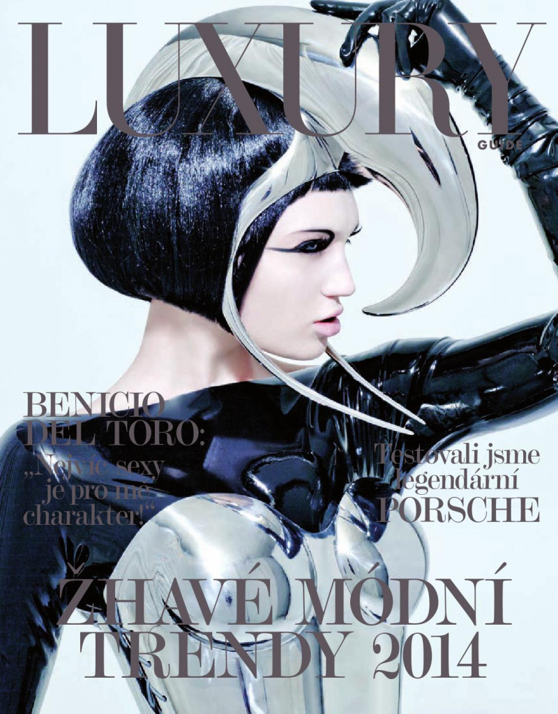 Dominika Sofroniciova featured on the Luxury Guide cover from November 2013