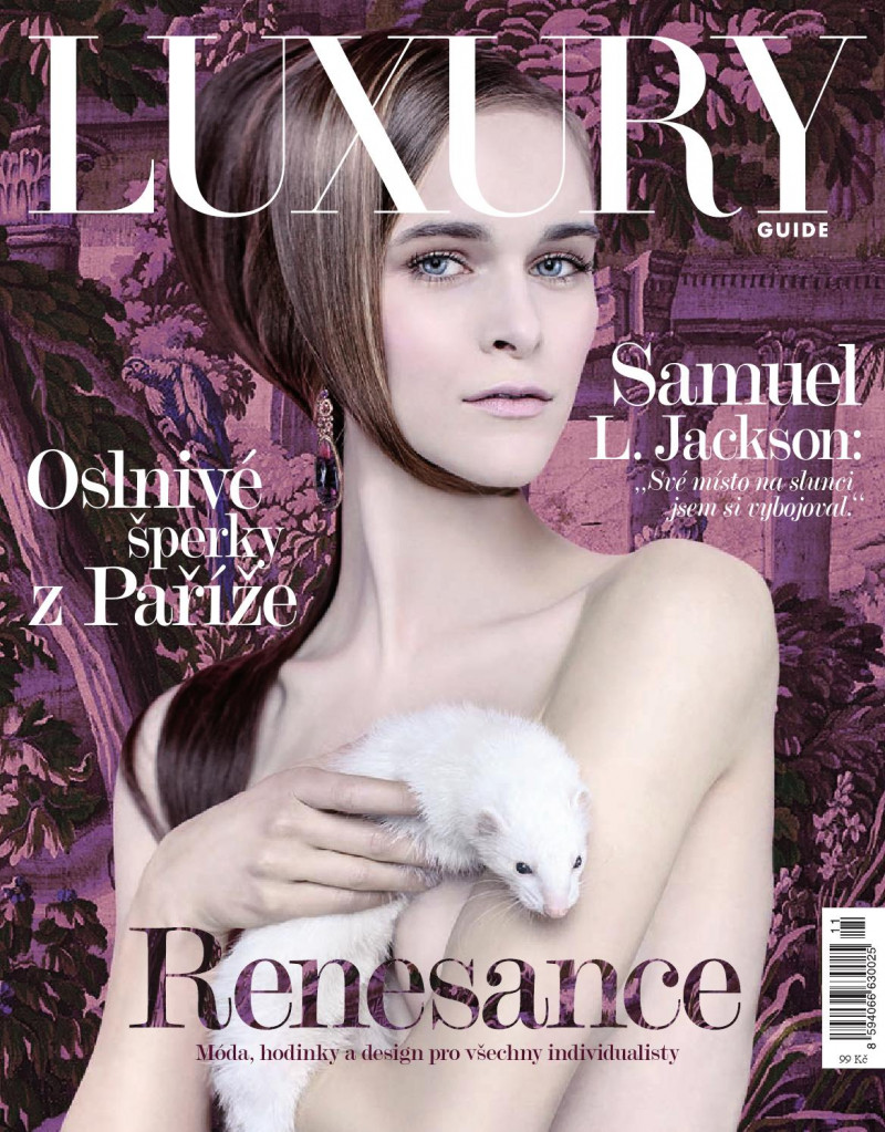 Martina Vobornikova featured on the Luxury Guide cover from November 2014