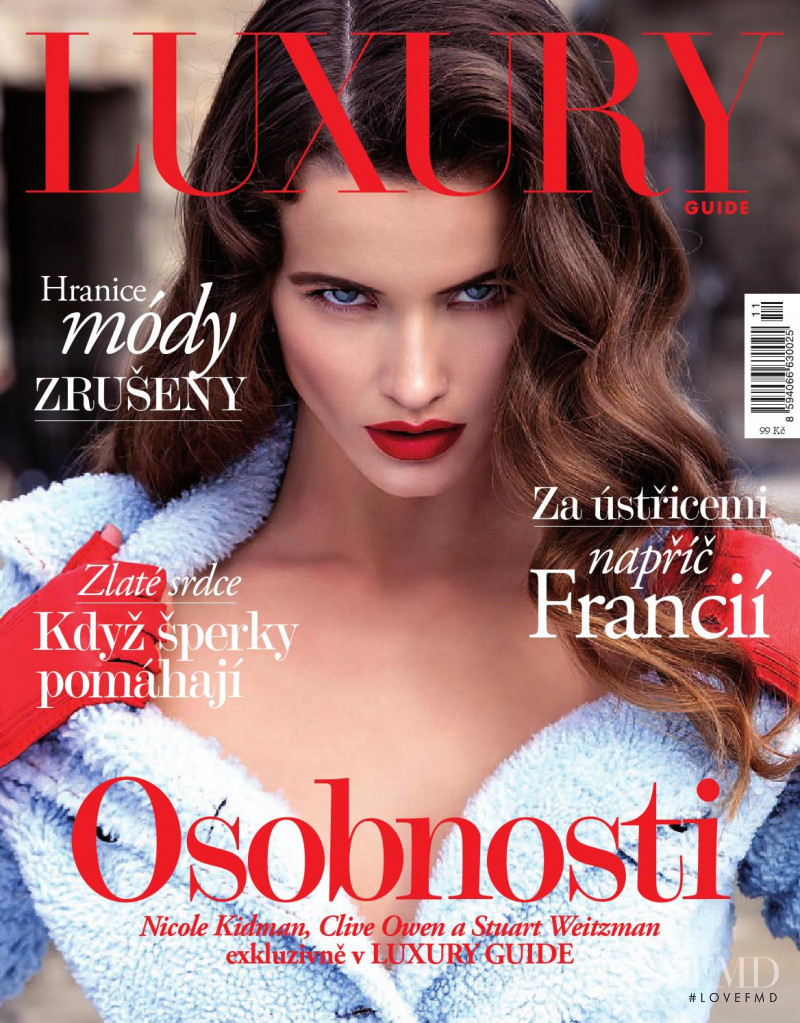 Dominika Kucharova featured on the Luxury Guide cover from November 2015