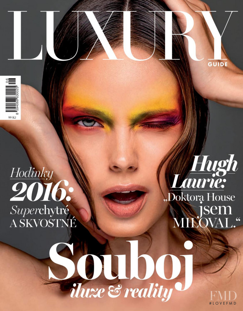 Kristyna Panochova featured on the Luxury Guide cover from June 2016