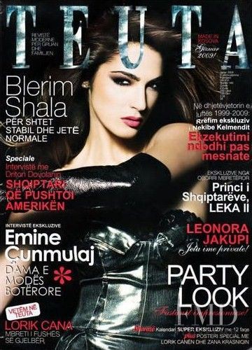 Emina Cunmulaj featured on the Teuta cover from January 2009