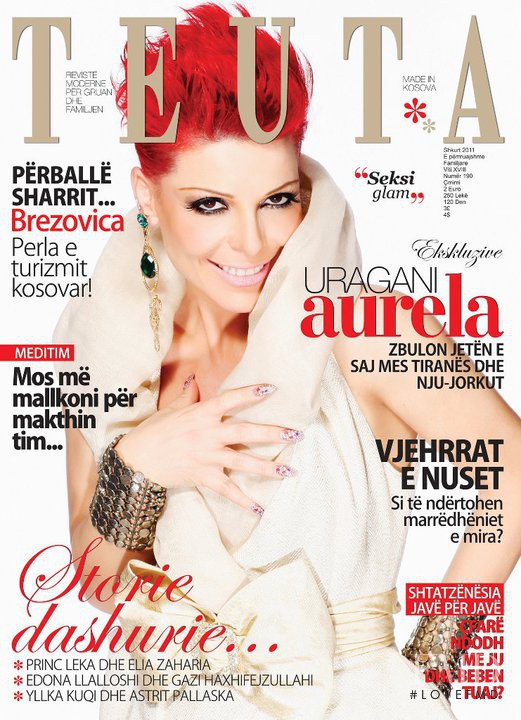 Aurela Gaçe featured on the Teuta cover from February 2011