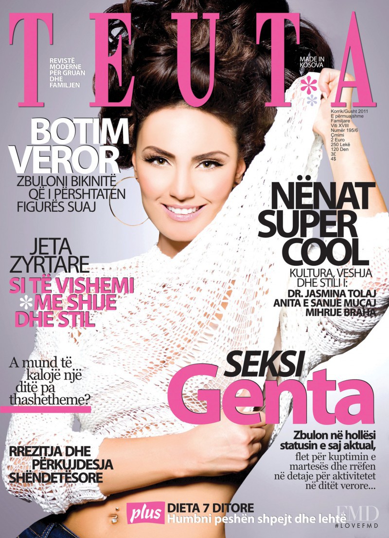 Genta Ismajli featured on the Teuta cover from July 2011