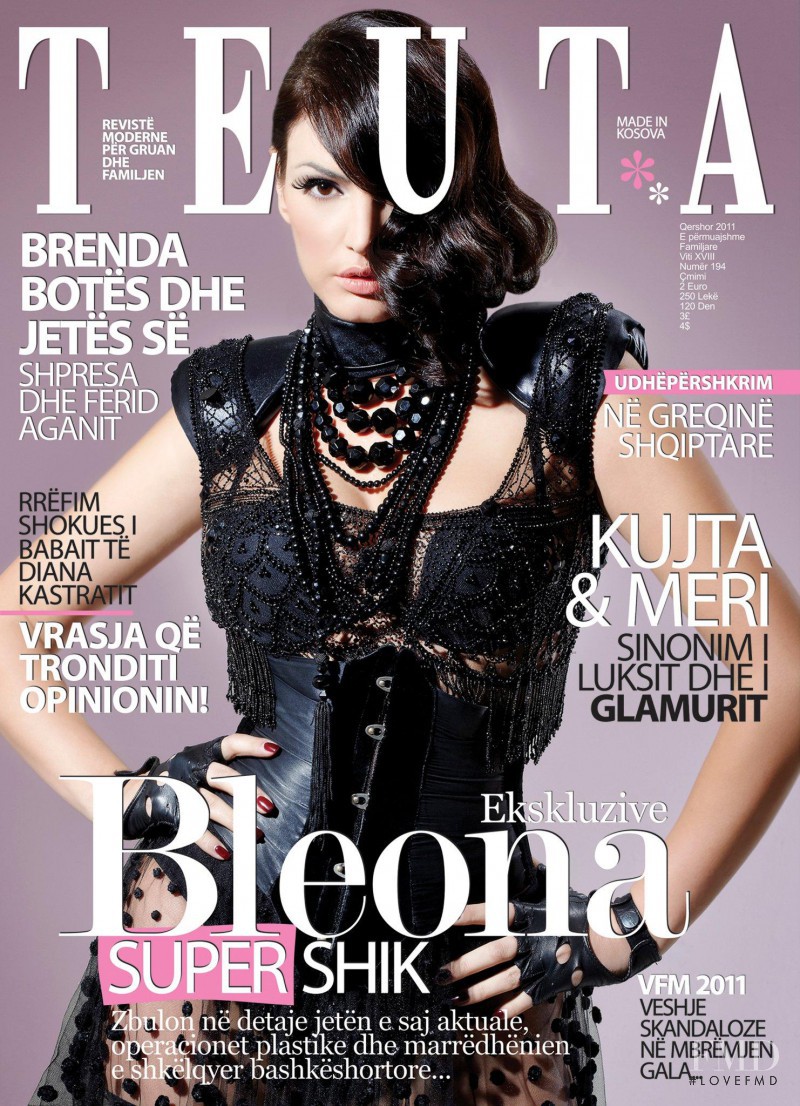 Bleona Qereti featured on the Teuta cover from June 2011