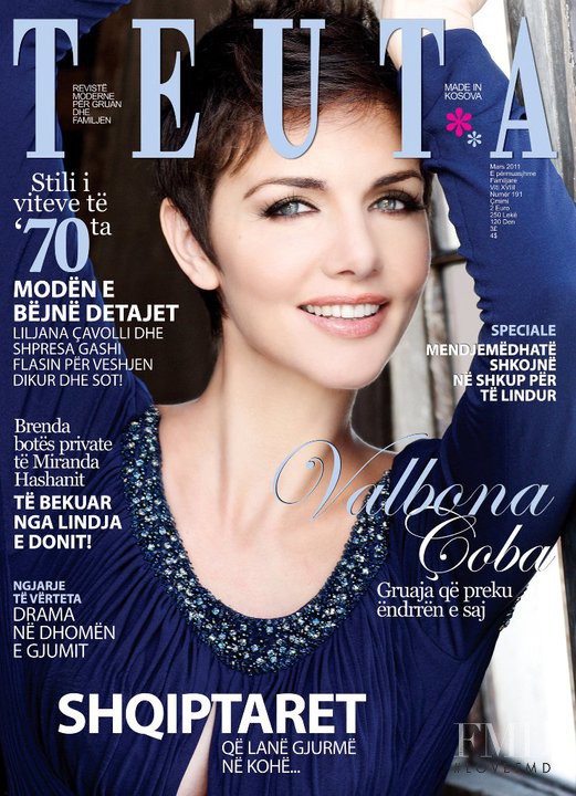 Valbona Çoba featured on the Teuta cover from March 2011