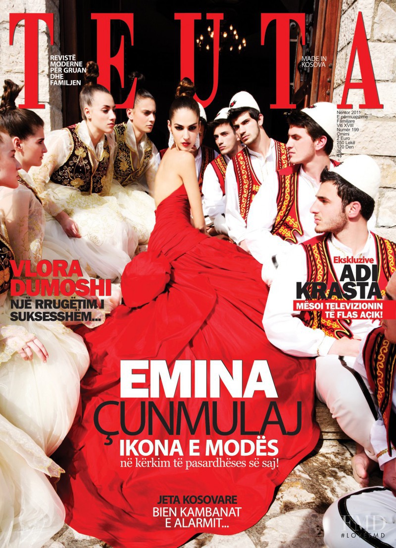 Emina Cunmulaj featured on the Teuta cover from November 2011