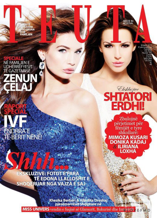 Xhesika Berberi, Afërdita Dreshaj featured on the Teuta cover from September 2011