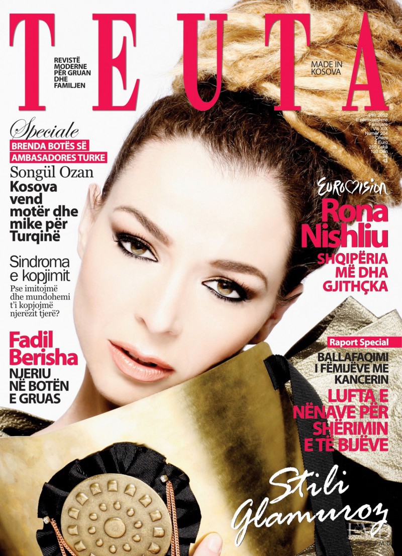 Rona Nishliu featured on the Teuta cover from April 2012