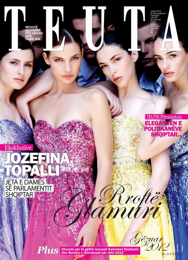 Heroina Bajra, Xhesika Berberi, Diana Avdiu featured on the Teuta cover from January 2012