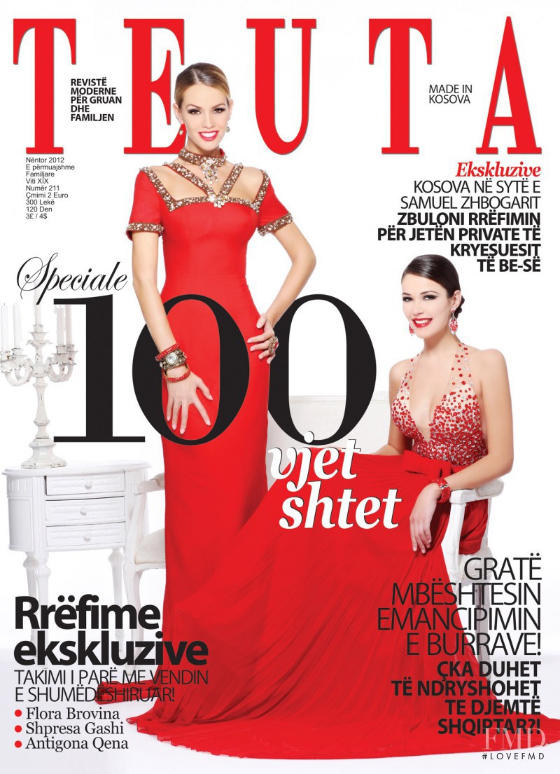 Aferdita Dreshaj, Diana Avdiu  featured on the Teuta cover from November 2012