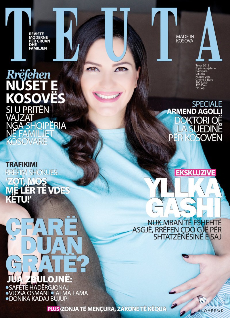 Yllka Gashi featured on the Teuta cover from October 2012