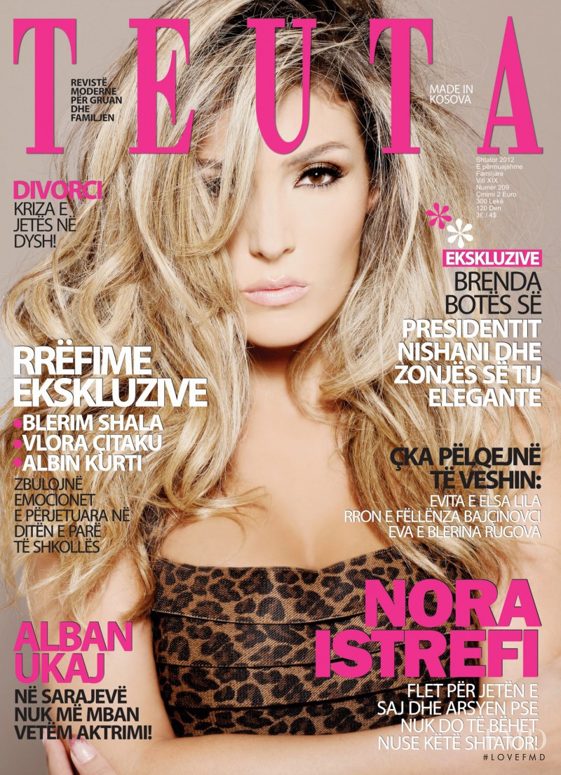 Nora Istrefi featured on the Teuta cover from September 2012