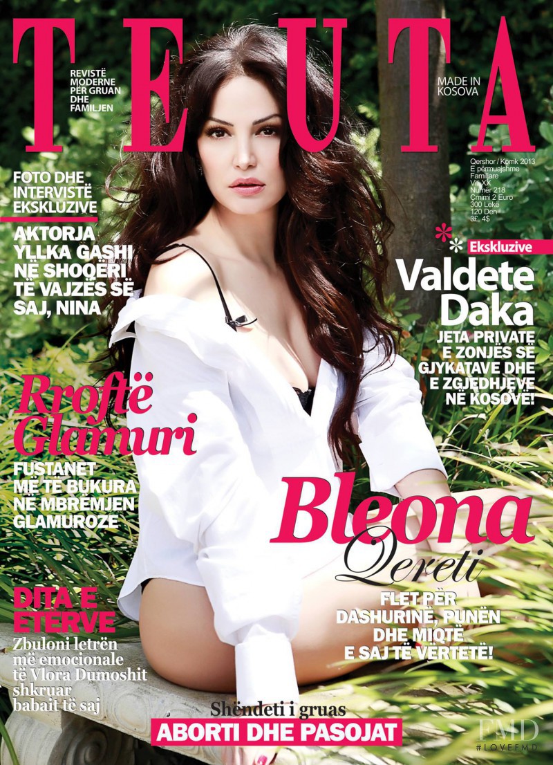 Bleona Qereti featured on the Teuta cover from June 2013