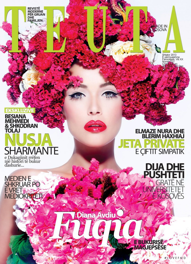 Diana Avdiu featured on the Teuta cover from September 2013