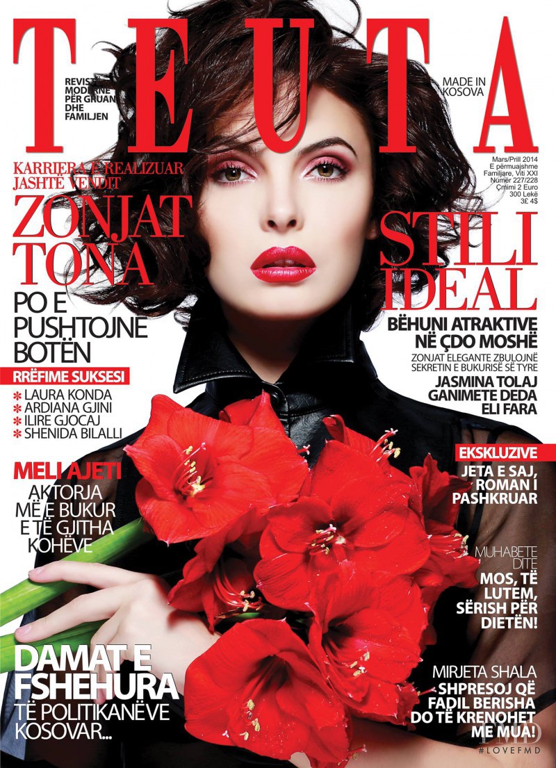 Mirjeta Shala featured on the Teuta cover from March 2014