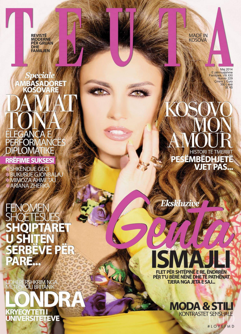 Genta Ismajli featured on the Teuta cover from May 2014