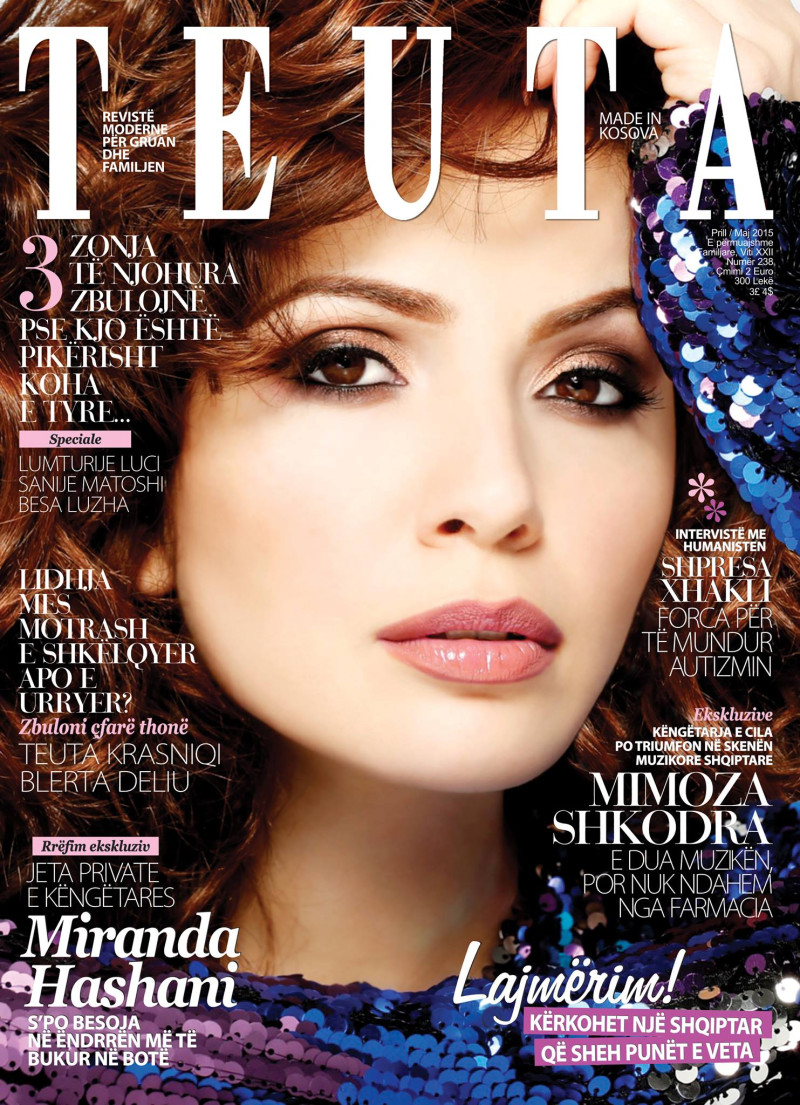 Mimoza Shkodra featured on the Teuta cover from April 2015