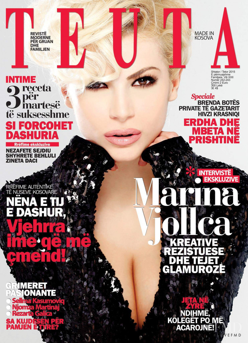 Marina Vjollca featured on the Teuta cover from September 2015