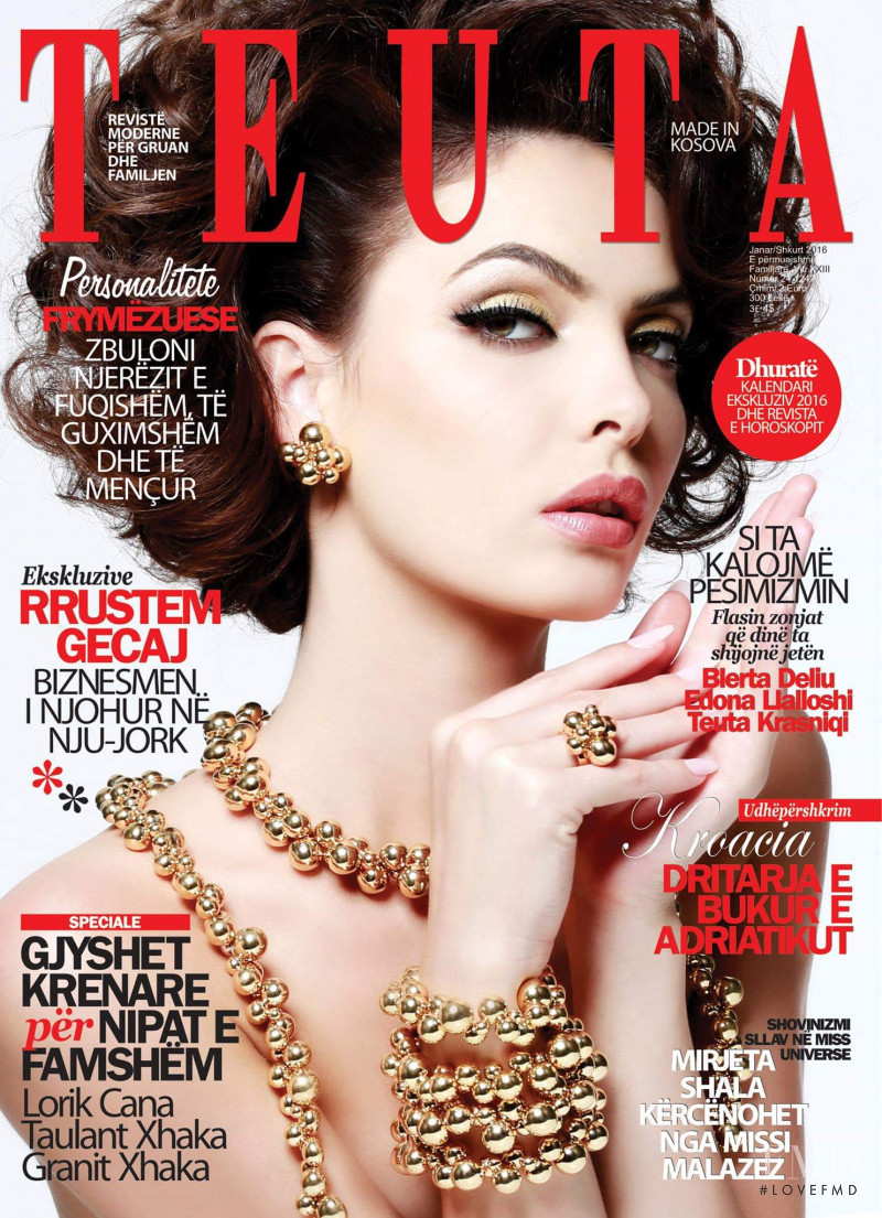 Mirjeta Shala featured on the Teuta cover from January 2016