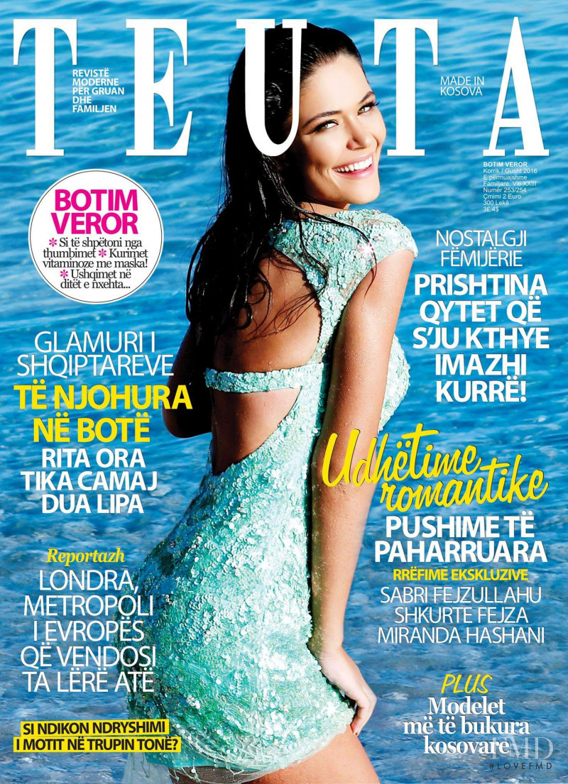 Diana Avdiu featured on the Teuta cover from July 2016