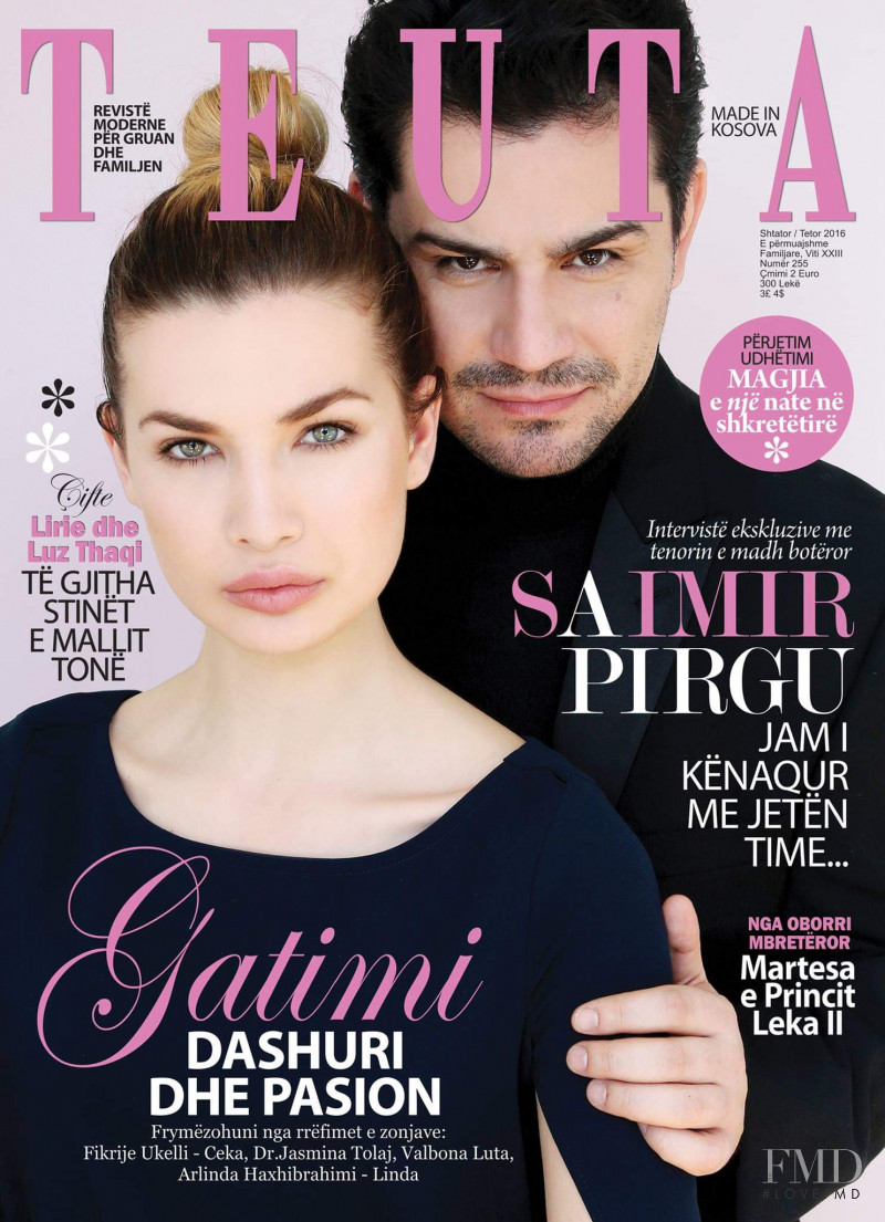 Xhesika Berberi, Saimir Pirgu featured on the Teuta cover from September 2016