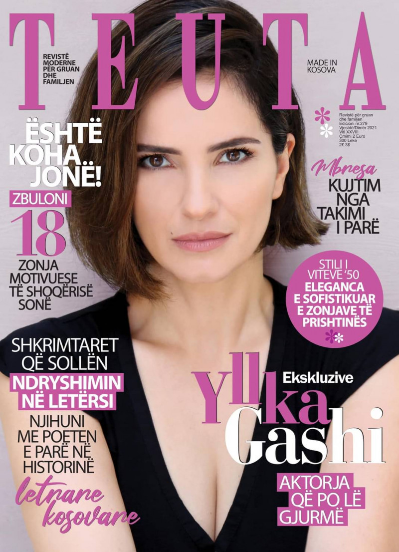 Yllka Gashi featured on the Teuta cover from September 2021